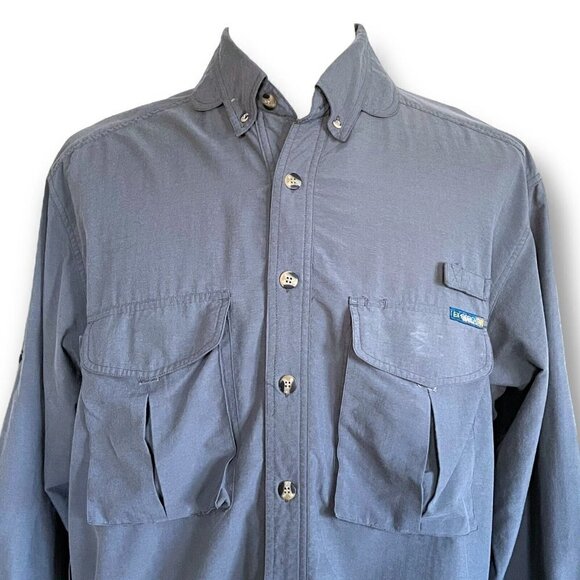 ExOfficio Mens Gray Vented Shirt Sz XL Hiking Camping Fishing Outdoor Gorpcore - Picture 4 of 7